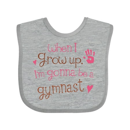 

Inktastic Gymnast Future Gift Baby Girl Bib