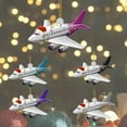thumbnail image 4 of TanSiDing 3pcs Personalized Airplane Ornament - Christmas Tree Decoration for Pilots, Fighter Jets, Helicopters - Traveling Hanging Gift for Xmas, 4 of 5