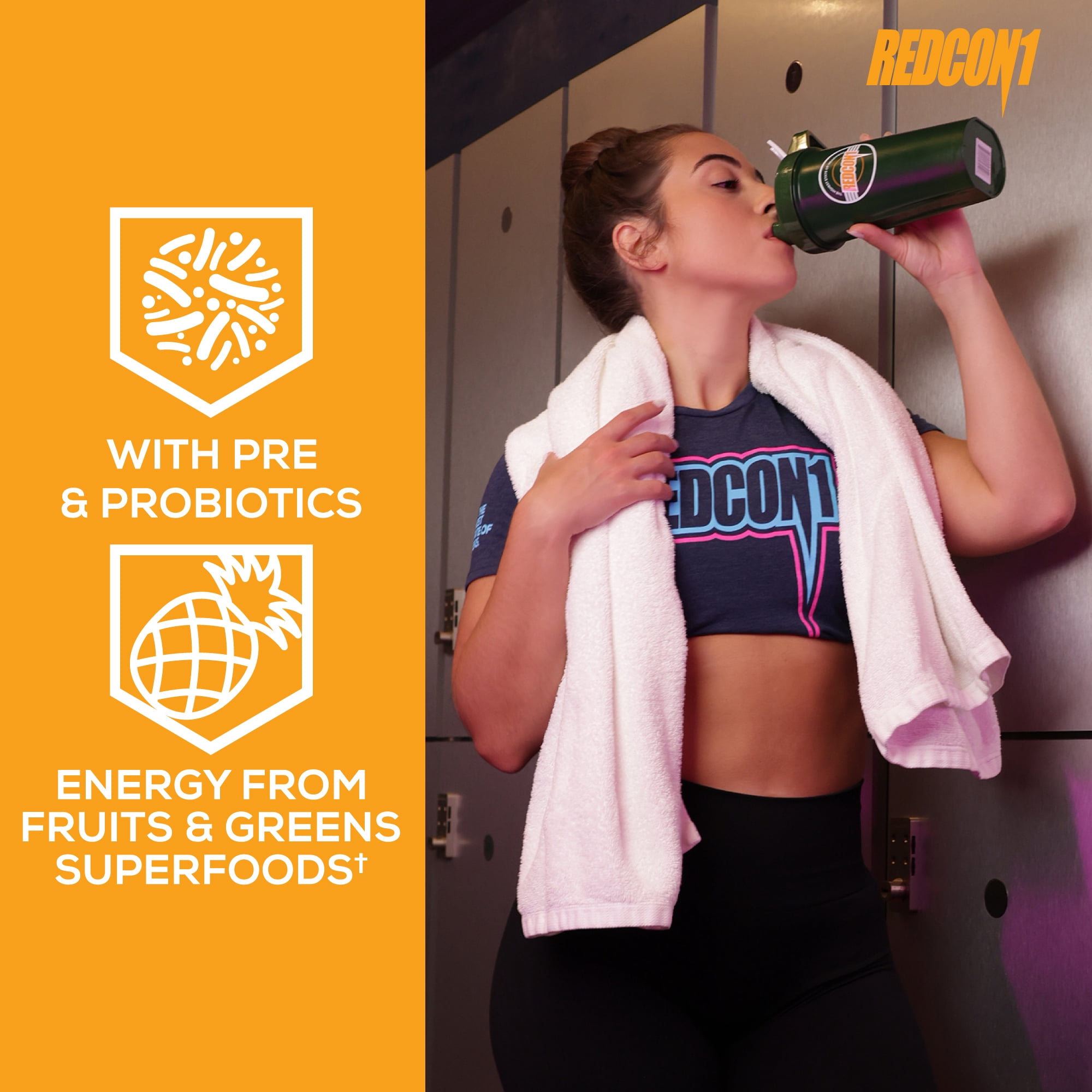 Redcon1, GI Juice, Digestive Enzymes, Pineapple Banana, Powder, 30 Servings