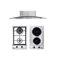 thumbnail image 1 of Combo DISA HOME Parrilla a Gas, Parrilla Eléctrica y Campana Extractora de Pared Acero Inox 60 cm Disa Home 02-02-0-119-2, 1 of 7