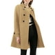 thumbnail image 5 of Abrigo de mujer INSPIRE CHIC, de doble botonadura, midi, con cuello alto y mangas largas, talla L, color caqui, 5 of 8