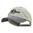 thumbnail image 2 of I Love Dance Embroidered Pigment Dyed Wash Cap - Beige Black OSFM, 2 of 5