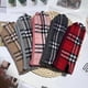 thumbnail image 4 of Guantes de montar de invierno para mujer, guantes de lana a cuadros, guantes cálidos para exteriores, guantes deportivos con pantalla táctil engrosados, 4 of 6