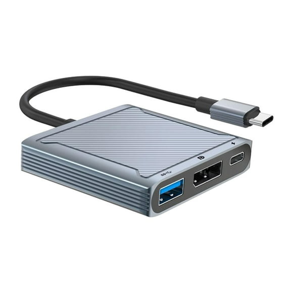 Milaget USB C to DisplayPort Hub Converter Docking Station for Laptop Notebook Phone