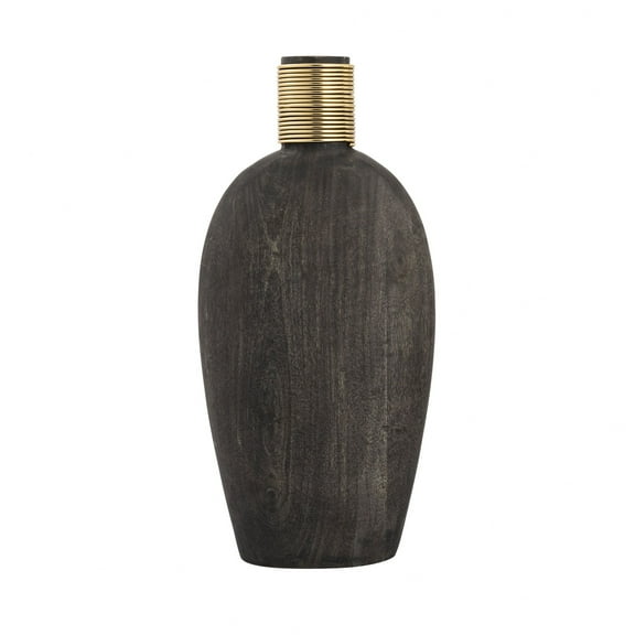 Elk Home 7-Inch Wide Barone Vase - Jar - Bottle, Modern, Ebonized