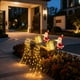 thumbnail image 4 of Adornos navideños, regalos navideños, luz solar de ducha de Papá Noel, luz de patio exterior para villa, lámpara de pie con luz de día de Navidad, 4 of 5