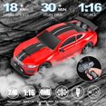 thumbnail image 5 of Remote Control Car RC Drift Car 2.4GHz 1:16 Scale 4WD 18KM/H High Speed Model Vehicle with LED Lights Drifting Tire Racing Sport Toy Car for Boys Girls Kids Gift, 5 of 6