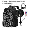 thumbnail image 2 of Yiaed Snake Print Laptop Backpack,Business Travel Durable Laptops Backpack with USB Charging Port,Water Resistant College Computer Bag, 2 of 5