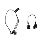 Alphacool Digital RGB LED Y-Cable 3-times with JST Male Connector, 30cm, Black