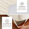thumbnail image 4 of Juego de ropa de cama Bedsure King, 4 piezas, GentleSoft Ivory, 53 cm, ajuste, 4 of 8