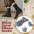 thumbnail image 4 of Loritta 6 Pairs Mens Fuzzy Sock Fluffy Warm Winter Cozy Socks for Men Size 6-12, 4 of 6