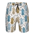 thumbnail image 4 of Naloa Cartoon Poodle Dog Men's Beach Shorts, Surfing shorts, Swim trunks, Quick Dry Swim Trunks for Surfing Beach Fun - Large, 4 of 9