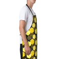 thumbnail image 3 of Lsque Geometric Pattern with Bee Waterproof Apron Chef Aprons for Men Heavy Duty Chemical Work Apron Extra Long Grilling Aprons with Adjustable Bib Apron, 3 of 9