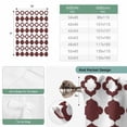 thumbnail image 6 of Retro Boho Balloon Curtains for Bedroom/Front Door/Bathroom, Dark Red Geometric Pattern Rhombic Bohemia Tie Up Curtains 63 Inch Length Light Filtering Kitchen Curtains Shades for Windows 46"x63", 6 of 8