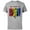 Athletic Heather, variant on Avengers Christmas Family Trip Merry & Bright Dad - Short Sleeve Cotton T-Shirt for Adults - Customized-Navy