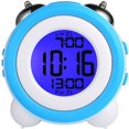 thumbnail image 3 of Reloj Despertador Digital BLESIY de Números Grandes Ruidoso de Doble Campana azul, 3 of 8