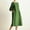Green, variant on Aloohaidyvio Dresses Plus Size,Womens Fashion Crewneck Loose Half Sleeve Solid Knee-Length Dress