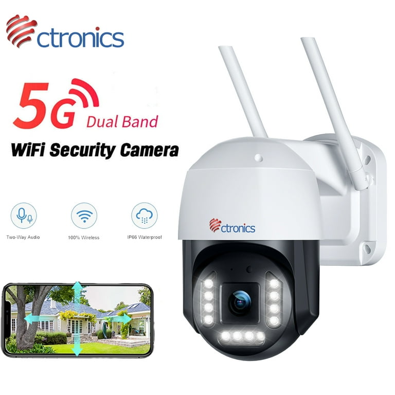 Ctronics PTZ WiFi camera with 4X Optical Zoom and 20m Color Night