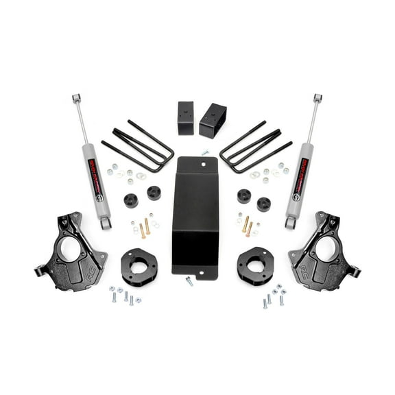 Rough Country 3.5" Lift Kit for 14-18 Chevy/GMC 1500 4WD w/Cast Steel Arms - 12430 Fits select: 2014-2018 CHEVROLET SILVERADO, 2014-2018 GMC SIERRA