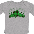 thumbnail image 4 of Inktastic My 1st St. Patrick's Day with Plaid Shamrocks Boys or Girls Long Sleeve Baby Bodysuit, 4 of 5