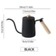 thumbnail image 2 of Naiovety Contenedor de hervidor de café Contenedor de acero inoxidable Hervidores de té Ollas de agua Juegos de servir café y té Negro Naiovety HA011194-01B, 2 of 6