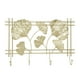 thumbnail image 1 of Perchero de pared Diseño Gingko Leef Metal de primera calidad Robusto Durable Estilo elegante Perchero de pared de moda, 1 of 5
