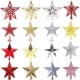thumbnail image 4 of Adorno de árbol de Navidad para el hogar, adorno de estrella con purpurina dorada, decoración de Año Nuevo, 2023, 2024, 4 of 4