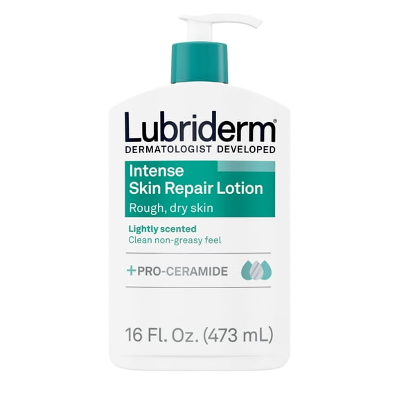 Lubriderm Intense Smooth Skin Body Lotion Helps Repair Rough Dry Skin, 16 oz