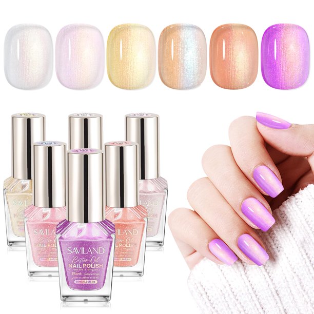 Set de esmaltes de uñas SAVILAND Color Artistry 6 Summer Shimmer