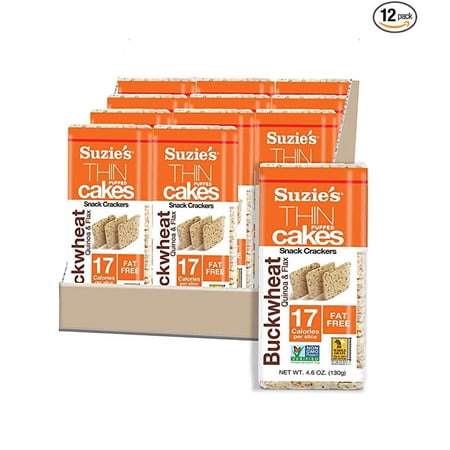 Good Groceries Company Inc. SUZIE'S, THIN CAKES PUFFED CRACKERS, BUCKWHEAT, QUINOA & FLAX, BUCKWHEAT, QUINOA & FLAX
