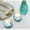 thumbnail image 5 of YSTDHL 12 Pack Round Blue Votive Candle Holders, 2-Inch Glass Tealight Candle Holder for Table Centerpiece, Wedding Decoration, Party, and Home Decor, 5 of 6
