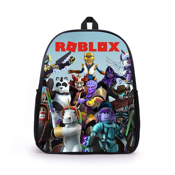 Roblox mochila de gran capacidad para niños y niñas, mochilas escolares para estudiantes de primaria y secundaria, Impresión de juego periférico, nuevo