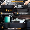 thumbnail image 5 of EcoNour Car Seat Gap Filler with Cup Holder & Headrest Hooks - 2 Pack Car Organizer, 5 of 9