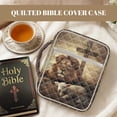 thumbnail image 2 of Garronmavis Lion Sheep Bible Cases for Woman Bible Study Supplies Accessories Quilted Bible Carrying Case Multifunctional Bag Carrying Book Case Christian Gift, 2 of 7