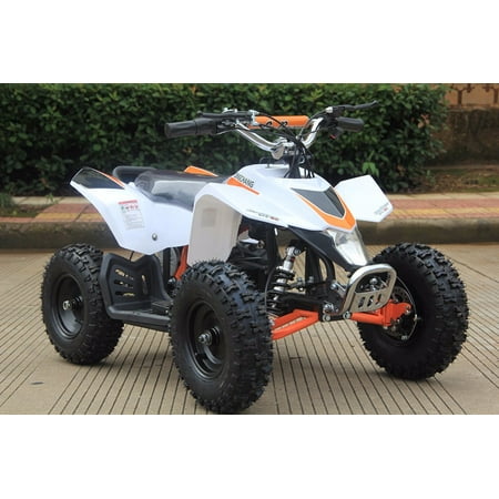 Sahara 24V 350W Electric Quad Battery-Powered MINI ATV, White