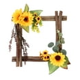 thumbnail image 2 of onlyliua Ofertas de Navidad Guirnalda Colgante de Girasol de Imitación de Madera Cuadrada de Decoración de Pared y Puerta, 2 of 7