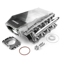 Speedmaster 1-148-054 Compatible with Ford 5.0L Coyote 2pc Fabricated High Ram Air 98mm 4 Bolt EFI Intake Manifold Polished