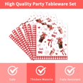 thumbnail image 2 of Princess Birthday Party Decorations, 96 Pcs Four Ever a Princess Plates and Napkins Forks Tableware Set, Girls 4th Birthday Party Supplies Disposable Plates Set for 24, 2 of 7