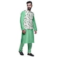thumbnail image 2 of Atasi Traditional Mens Dupion Silk Kurta Pajama Set With Nehru Jacket Men Wear, 2 of 3