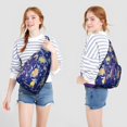 thumbnail image 3 of Ethnic Mandala Sling Backpack - Exotic Paisley & Abstract Pattern, Fashionable Layered Storage Pack for Students & Outdoor Enthusiasts, 3 of 4