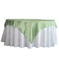 thumbnail image 5 of BalsaCircle 60" x 60" Sage Green Square Satin Table Overlays Wedding Catering Linens Tablecloth, 5 of 8