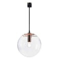 thumbnail image 1 of FSLiving J Type Track Mount Pendant Fixtures Industrial Pendant Light with Glass Shade for Kitchen Resturant,Bulb and Track not Included - 1 Pack (Rose Gold), 1 of 6