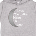 thumbnail image 3 of Inktastic I Love You to the Moon & Back. Toddler Hoodie, 3 of 4