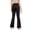 Black-A, variant on YiZYiF Kids Girls Casual Flared Pants Elastic Waistband Bell Bottoms for Modern Jazz Dance
