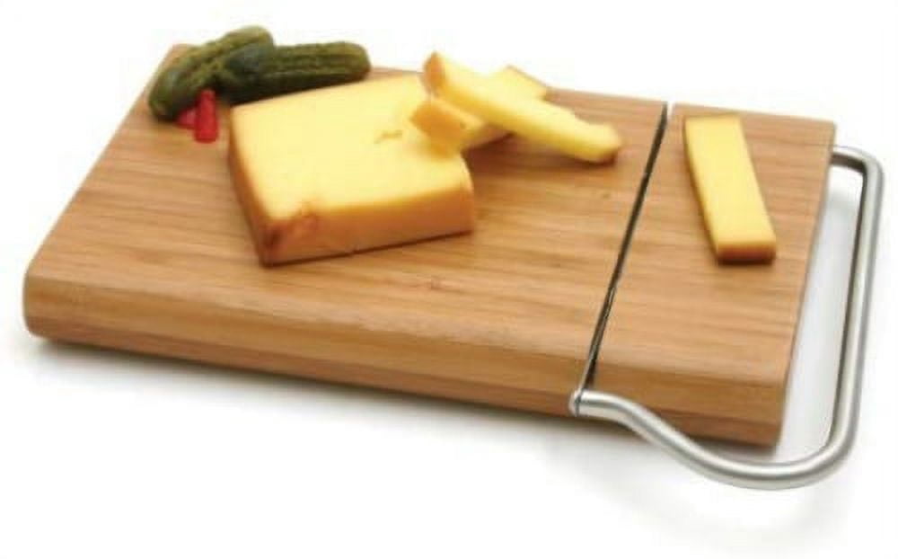 Swissmar Bamboo Cutting Board with Cheese Slicer Blade