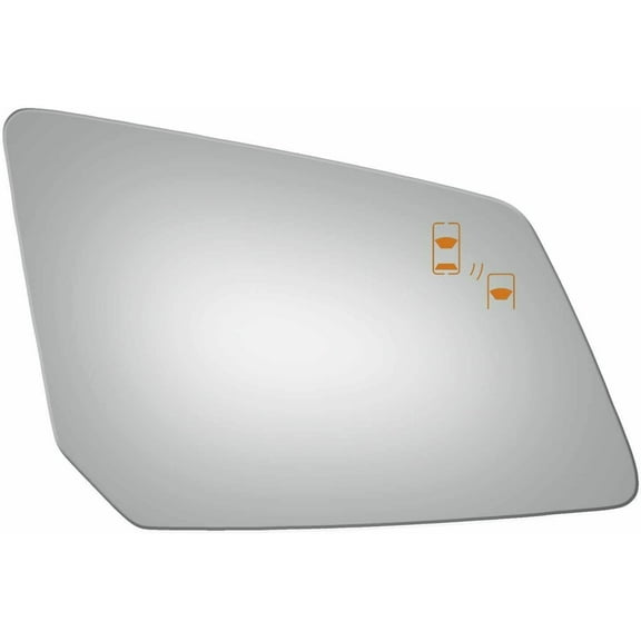 Flat Driver Side Replacement Mirror Glass for 2013-2017 Chevrolet Traverse W/O Baking Plate