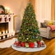 thumbnail image 4 of Xihbxyly Falda de Árbol de Navidad Tejida, Diseño Acogedor En Rojo y Blanco, Material Duradero, Fácil de Instalar, Decoración Festiva, Decoración para Árbol de Navidad, Tamaño de 150 Cm, Incluye Lazo, 4 of 7