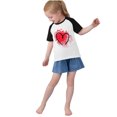 thumbnail image 3 of RXIRUCGD 2025 Vêtements d'Été pour Enfants Tout-Petits Garçons Filles Mode Mignon Col Rond Imprimé Manches Courtes Haut, 3 of 6