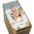 thumbnail image 3 of Sweet Jojo Designs Watercolor Dinosaur Dino Multicolor Changing Pad Cover, 3 of 6