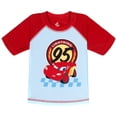 thumbnail image 2 of Disney Cars Baby Boys' Swimwear 2-Piece Rash Guard and Swim Trunks Set Racing Red McQueen, 2 of 4